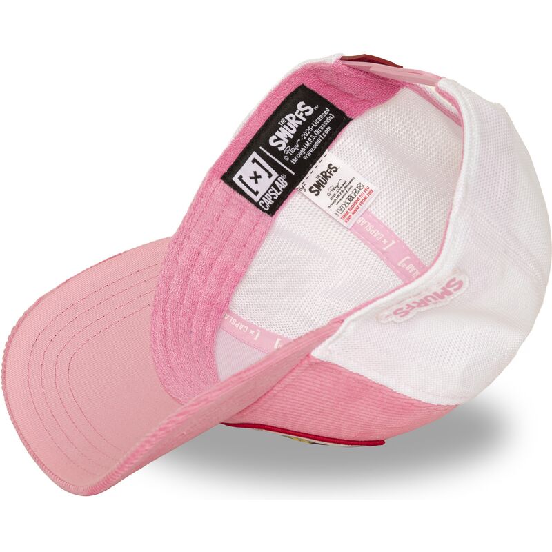 cepur-izliekta-truckeris-roza-snapback-smu3-sof-smurfete-zilisi-no-capslab