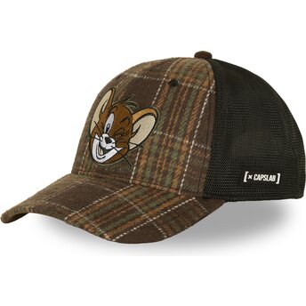 Cepur izliekta truckeris brūns snapback TAJ9 JER Jerry Looney Tunes no Capslab