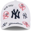 cepur-izliekta-truckeris-balts-snapback-9forty-m-crown-a-frame-all-over-no-new-york-yankees-mlb-no-new-era