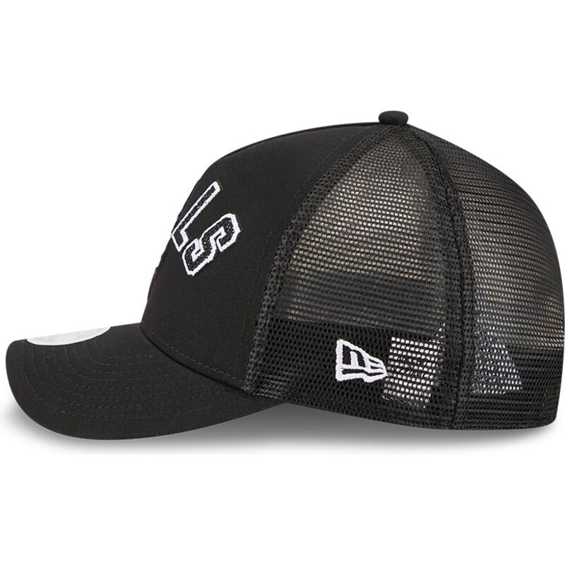 cepur-izliekta-truckeris-melns-snapback-9forty-m-crown-a-frame-pomp-no-chicago-bulls-nba-no-new-era