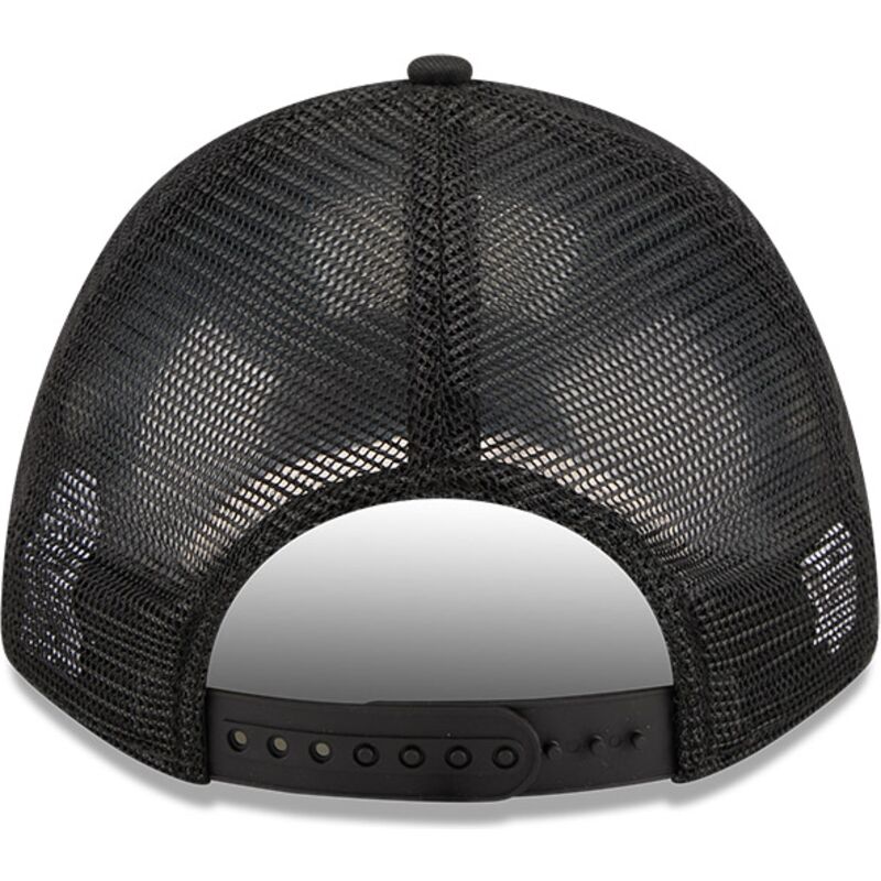 cepur-izliekta-truckeris-melns-snapback-9forty-m-crown-a-frame-pomp-no-chicago-bulls-nba-no-new-era