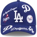 cepur-izliekta-truckeris-zils-snapback-9forty-m-crown-a-frame-all-over-no-los-angeles-dodgers-mlb-no-new-era