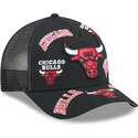 cepur-izliekta-truckeris-melns-snapback-9forty-m-crown-a-frame-all-over-no-chicago-bulls-nba-no-new-era