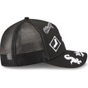 cepur-izliekta-truckeris-melns-snapback-9forty-m-crown-a-frame-all-over-no-chicago-white-sox-mlb-no-new-era