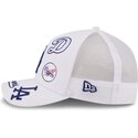 cepur-izliekta-truckeris-balts-snapback-9forty-m-crown-a-frame-all-over-no-los-angeles-dodgers-mlb-no-new-era