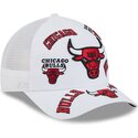 cepur-izliekta-truckeris-balts-snapback-9forty-m-crown-a-frame-all-over-no-chicago-bulls-nba-no-new-era