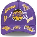 cepur-izliekta-truckeris-violets-snapback-9forty-m-crown-a-frame-all-over-no-los-angeles-lakers-nba-no-new-era