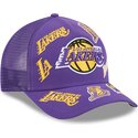cepur-izliekta-truckeris-violets-snapback-9forty-m-crown-a-frame-all-over-no-los-angeles-lakers-nba-no-new-era