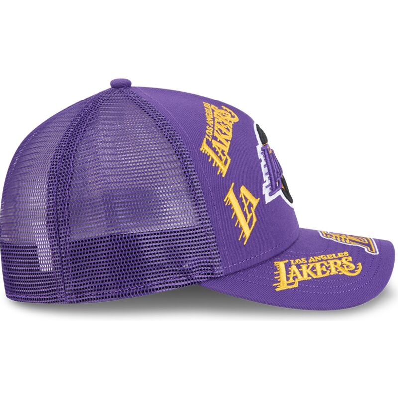 cepur-izliekta-truckeris-violets-snapback-9forty-m-crown-a-frame-all-over-no-los-angeles-lakers-nba-no-new-era