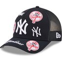 cepur-izliekta-truckeris-tumsi-zils-snapback-9forty-m-crown-a-frame-all-over-no-new-york-yankees-mlb-no-new-era