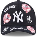 cepur-izliekta-truckeris-tumsi-zils-snapback-9forty-m-crown-a-frame-all-over-no-new-york-yankees-mlb-no-new-era