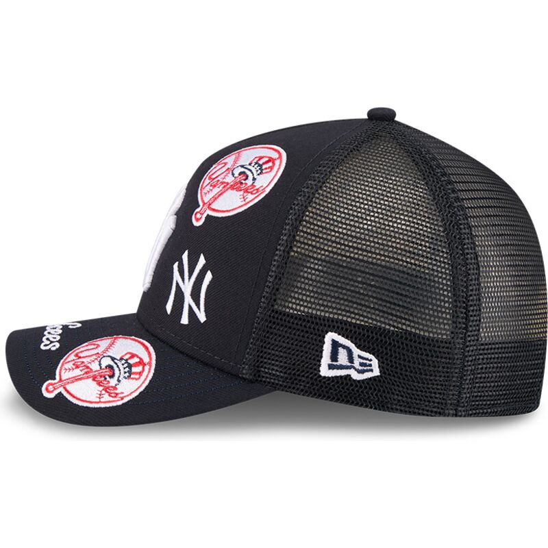 cepur-izliekta-truckeris-tumsi-zils-snapback-9forty-m-crown-a-frame-all-over-no-new-york-yankees-mlb-no-new-era