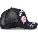 cepur-izliekta-truckeris-tumsi-zils-snapback-9forty-m-crown-a-frame-all-over-no-new-york-yankees-mlb-no-new-era