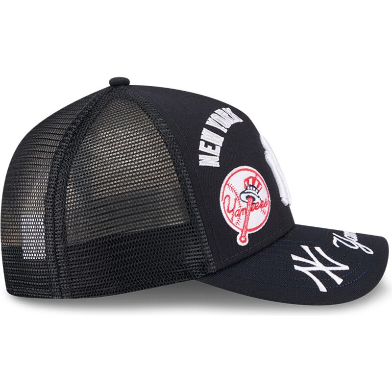 cepur-izliekta-truckeris-tumsi-zils-snapback-9forty-m-crown-a-frame-all-over-no-new-york-yankees-mlb-no-new-era