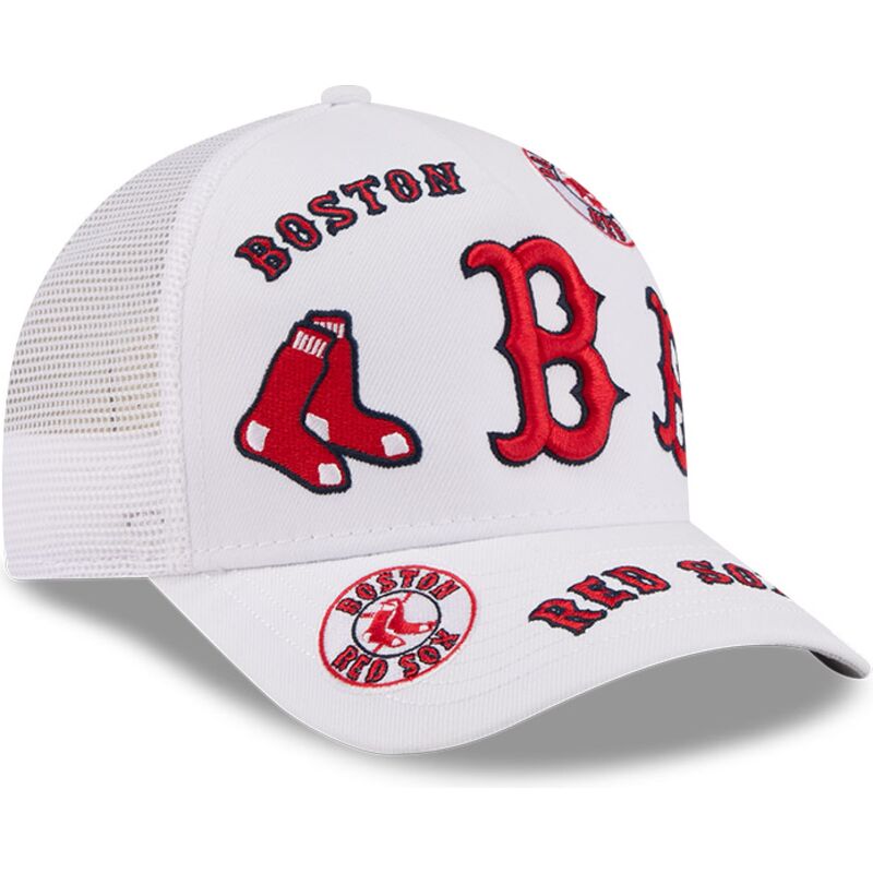 cepur-izliekta-truckeris-balts-snapback-9forty-m-crown-a-frame-all-over-no-boston-red-sox-mlb-no-new-era cepur-izliekta-truckeris-balts-snapback-9forty-m-crown-a-frame-all-over-no-boston-red-sox-mlb-no-new-era