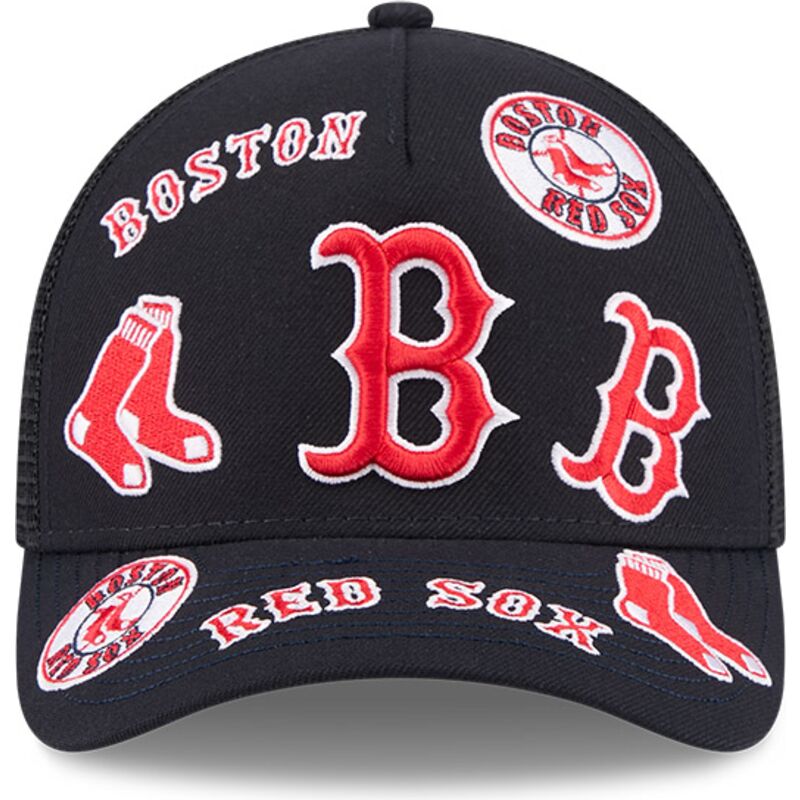 cepur-izliekta-truckeris-tumsi-zils-snapback-9forty-m-crown-a-frame-all-over-no-boston-red-sox-mlb-no-new-era