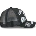 cepur-izliekta-truckeris-melns-snapback-9forty-m-crown-a-frame-all-over-no-las-vegas-raiders-nfl-no-new-era