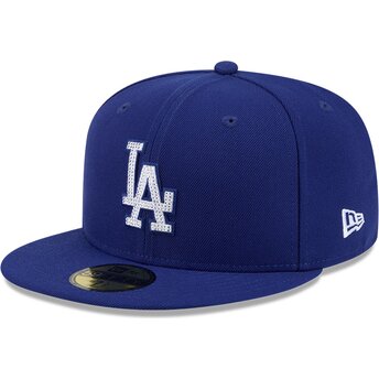 Cepur plakana zils piegulošs 59FIFTY Rhinstone Badge no Los Angeles Dodgers MLB no New Era