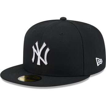 Cepur plakana melns piegulošs 59FIFTY Rhinestone Badge no New York Yankees MLB no New Era
