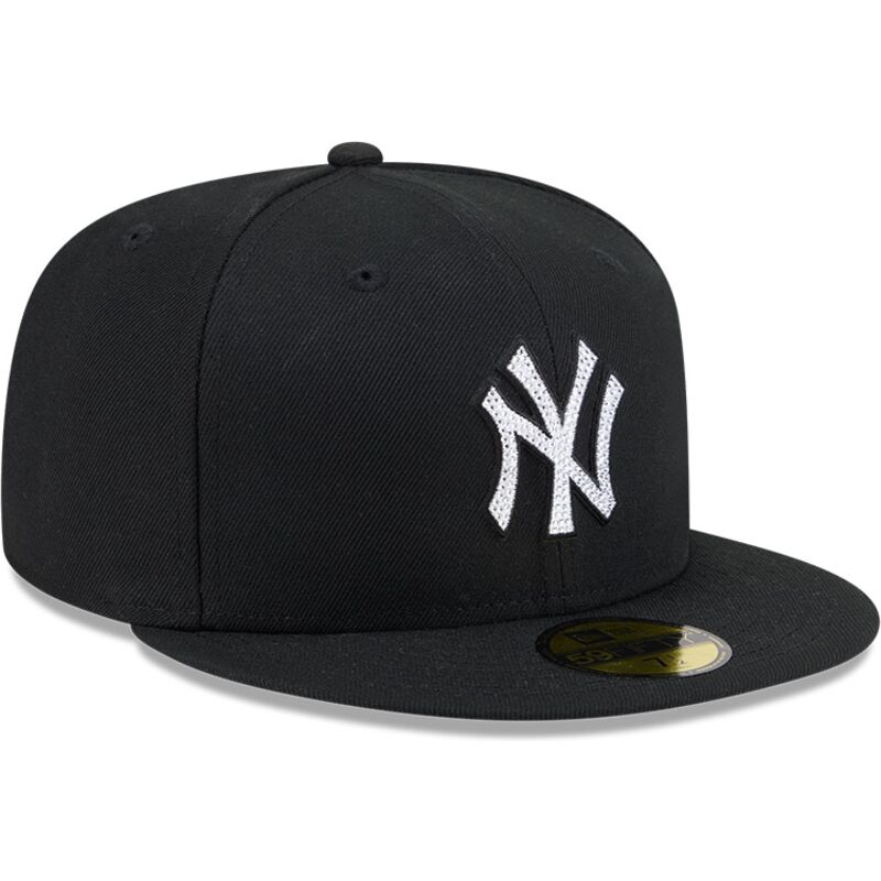 cepur-plakana-melns-pieguloss-59fifty-rhinestone-badge-no-new-york-yankees-mlb-no-new-era