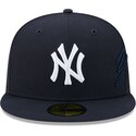 cepur-plakana-tumsi-zils-pieguloss-59fifty-side-script-no-new-york-yankees-mlb-no-new-era