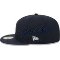 cepur-plakana-tumsi-zils-pieguloss-59fifty-side-script-no-new-york-yankees-mlb-no-new-era