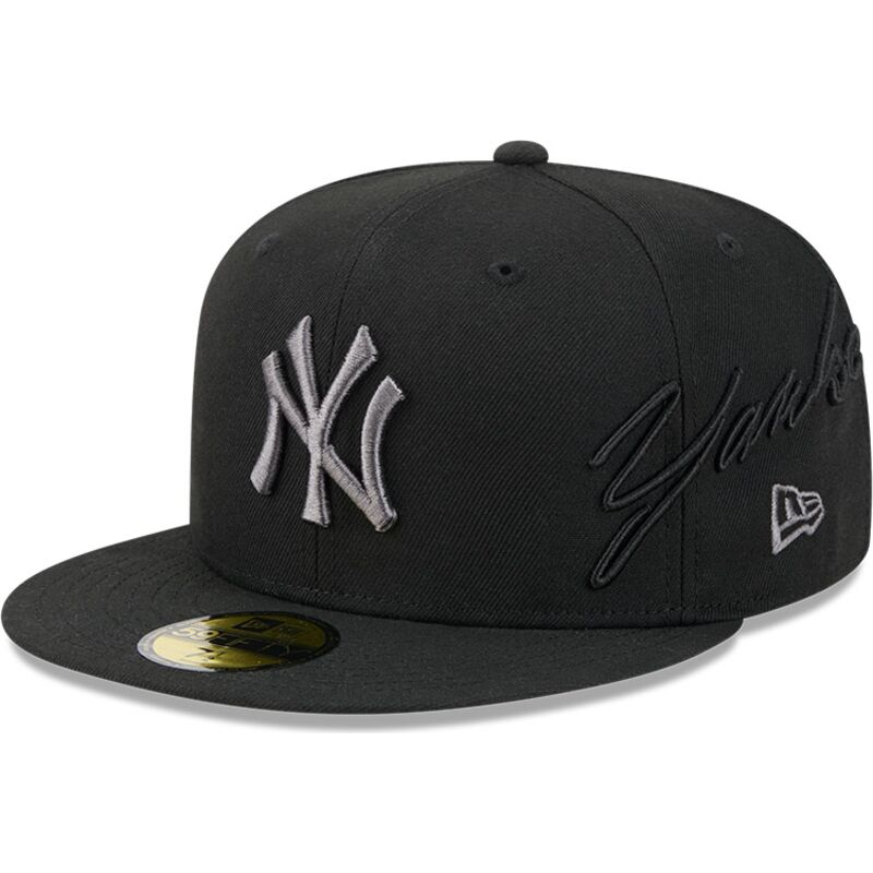 cepur-plakana-melns-pieguloss-59fifty-side-script-no-new-york-yankees-mlb-no-new-era