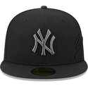 cepur-plakana-melns-pieguloss-59fifty-side-script-no-new-york-yankees-mlb-no-new-era