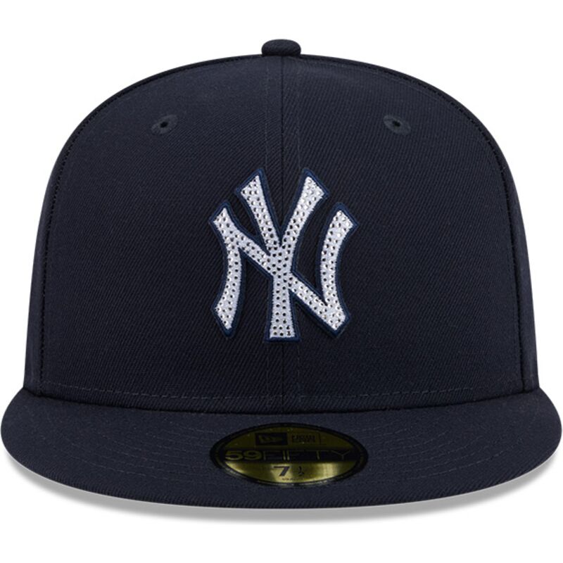 cepur-plakana-tumsi-zils-pieguloss-59fifty-rhinestone-badge-no-new-york-yankees-mlb-no-new-era