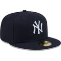 cepur-plakana-tumsi-zils-pieguloss-59fifty-rhinestone-badge-no-new-york-yankees-mlb-no-new-era