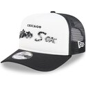 cepur-izliekta-truckeris-melns-snapback-9fifty-a-frame-na-lifestyle-f1-no-chicago-white-sox-mlb-no-new-era
