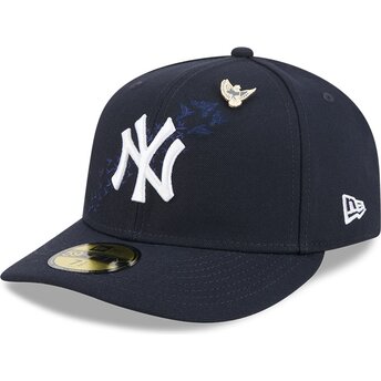 Cepur izliekta tumši zils piegulošs 59FIFTY Pin NA Lifestyle F1 no New York Yankees MLB no New Era