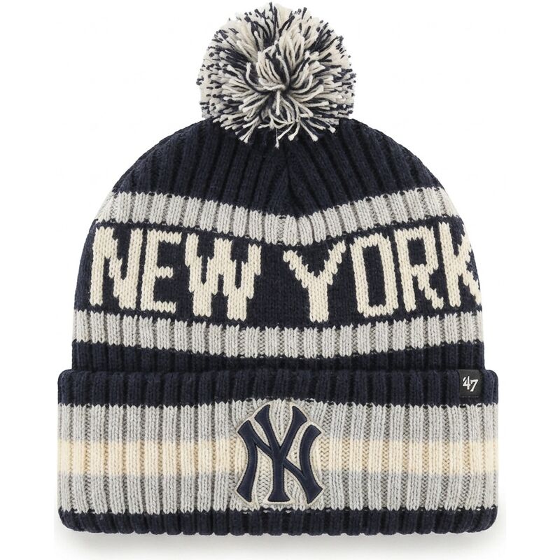 cepur-ar-bumbuli-tumsi-zils-bering-cuff-knit-no-new-york-yankees-mlb-no-47-brand cepur-ar-bumbuli-tumsi-zils-bering-cuff-knit-no-new-york-yankees-mlb-no-47-brand