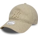 cepur-izliekta-bess-regulejams-9twenty-a-frame-melton-luxe-no-new-york-yankees-mlb-no-new-era