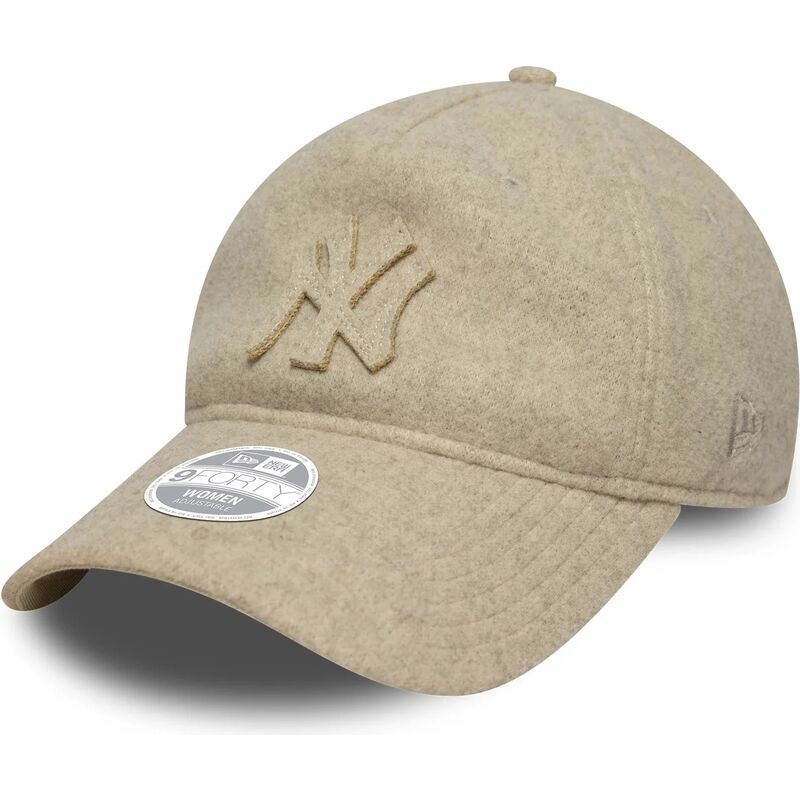 cepur-izliekta-bess-regulejams-9twenty-a-frame-melton-luxe-no-new-york-yankees-mlb-no-new-era