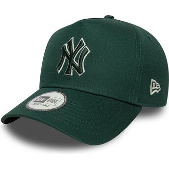 Cepur izliekta zaļš snapback E Frame Team Outline no New York Yankees MLB no New Era