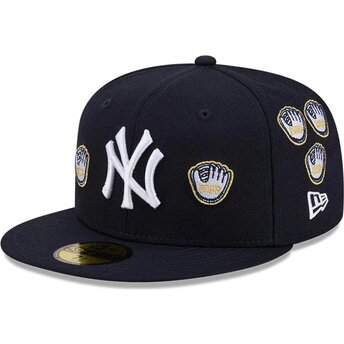 Cepur plakana tumši zils piegulošs 59FIFTY Spike Lee Gloves no New York Yankees MLB no New Era