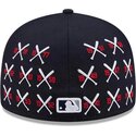 cepur-plakana-tumsi-zils-pieguloss-59fifty-spike-lee-crossed-bats-no-new-york-yankees-mlb-no-new-era