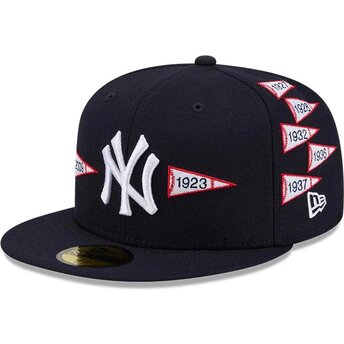 Cepur plakana tumši zils piegulošs 59FIFTY Spike Lee Flags no New York Yankees MLB no New Era