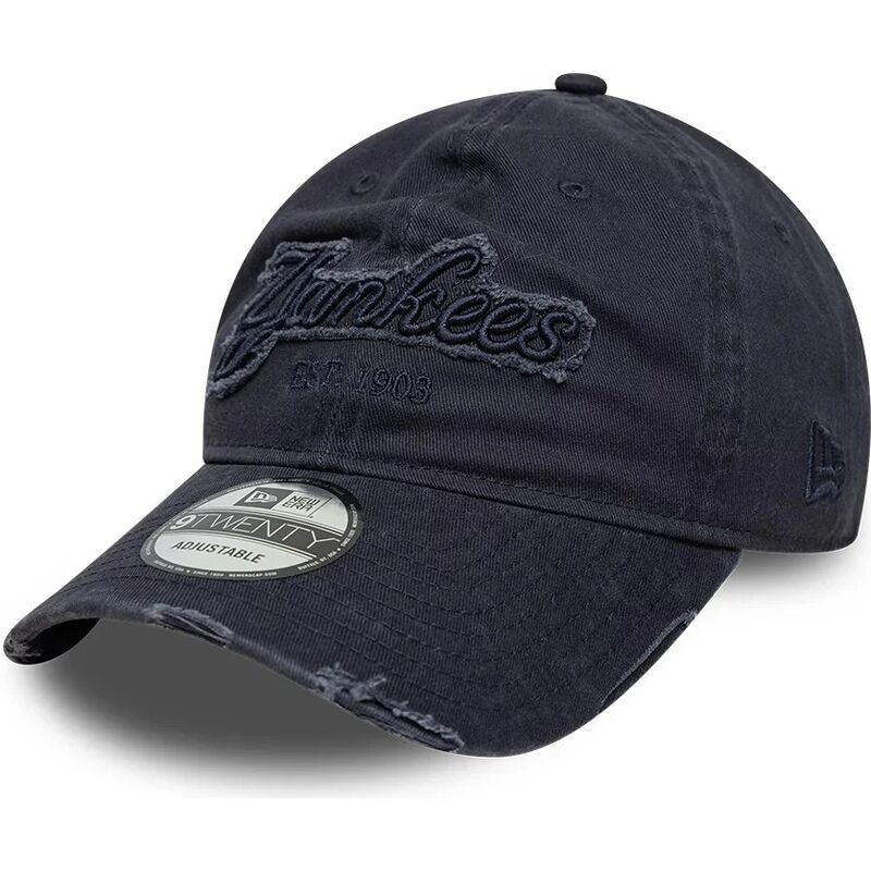 cepur-izliekta-tumsi-zils-regulejams-9twenty-distress-wordmark-no-new-york-yankees-mlb-no-new-era