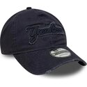 cepur-izliekta-tumsi-zils-regulejams-9twenty-distress-wordmark-no-new-york-yankees-mlb-no-new-era