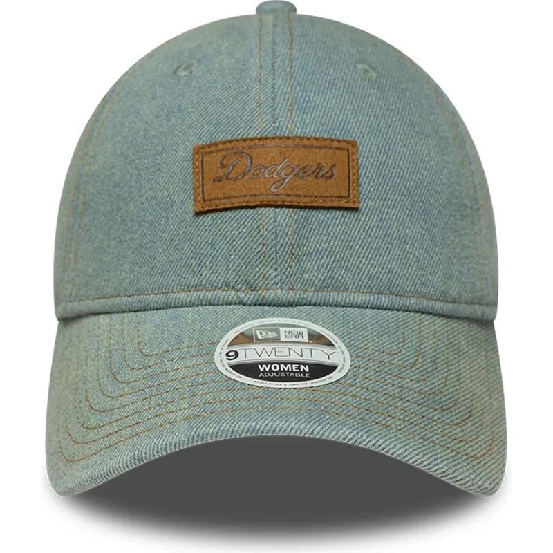 cepur-izliekta-zils-regulejams-9twenty-denim-no-los-angeles-dodgers-mlb-no-new-era