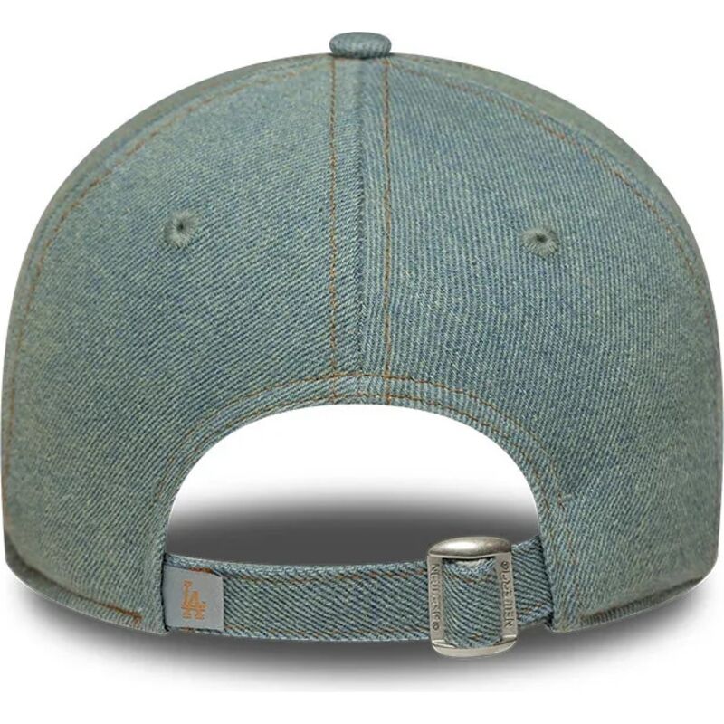 cepur-izliekta-zils-regulejams-9twenty-denim-no-los-angeles-dodgers-mlb-no-new-era