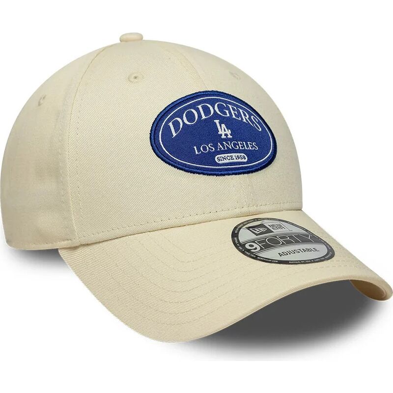 cepur-izliekta-kremkrasa-regulejams-9forty-patch-no-los-angeles-dodgers-mlb-no-new-era