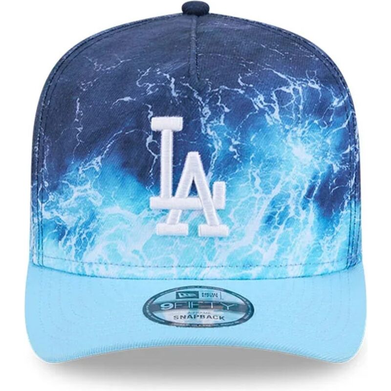 cepur-izliekta-zils-snapback-9fifty-a-frame-deep-water-no-los-angeles-dodgers-mlb-no-new-era