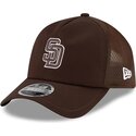 cepur-izliekta-truckeris-bruns-snapback-9forty-apex-batting-practice-no-san-diego-padres-mlb-no-new-era