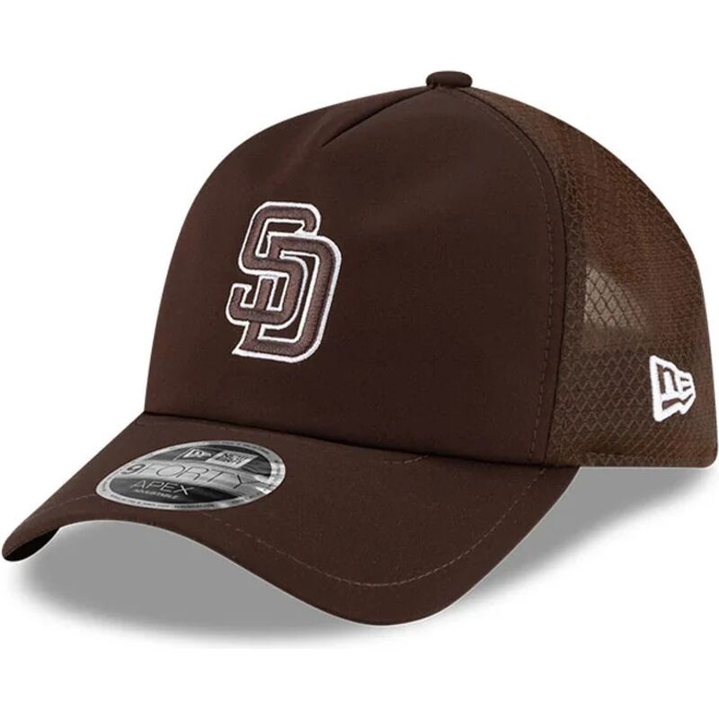 cepur-izliekta-truckeris-bruns-snapback-9forty-apex-batting-practice-no-san-diego-padres-mlb-no-new-era