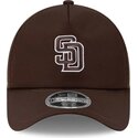 cepur-izliekta-truckeris-bruns-snapback-9forty-apex-batting-practice-no-san-diego-padres-mlb-no-new-era