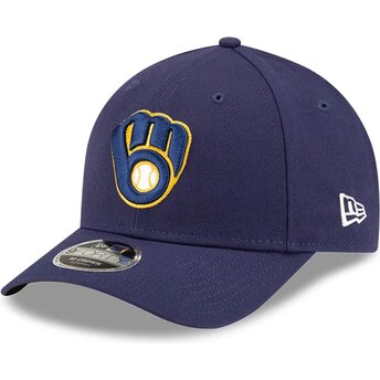 Cepur izliekta tumši zils snapback 9FORTY M-Crown Player Replica no Milwaukee Brewers MLB no New Era