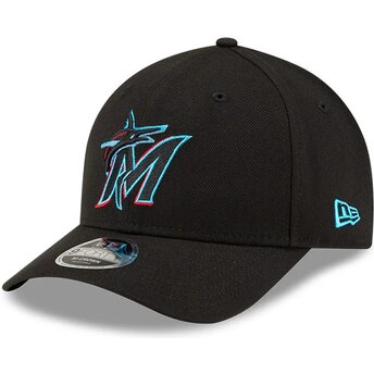 Cepur izliekta melns snapback 9FORTY M-Crown Player Replica no Miami Marlins MLB no New Era